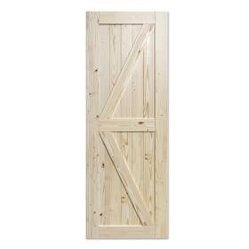 Smartstandard Bd32kts 32in X 84in Sliding Barn Wood Door Pre-drilled Ready To Assembl