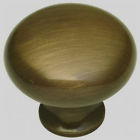Bk13-ab Solid Hickory Brass Knob Diameter 1-1 Antique Hardware