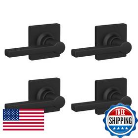 B0c67qmg84 Songzhihao Lock Scout Straight Lever Square Trim Dummy Door Handle Matte Black