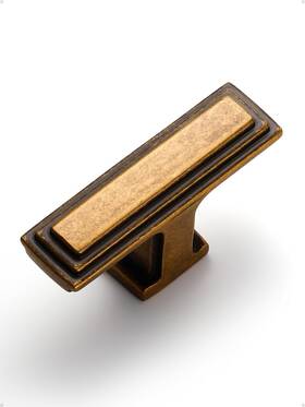 3705-gt-knob-5 Sorwduerm Sorwdurem 5 Pack Antique Brass Cabinet Knobs 2 Inch 50mm Length Single Hole