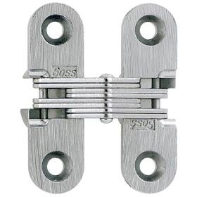 203cus26d Soss Mortise Mount Invisible Hinges With 4 Holes Zinc Satin Chrome Finish