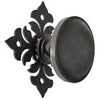 Ec-ss-vwi-dkp-153  Ss-vwi-dkp-153 Village Wrought Iron Inch Floral Door Knob Hardware 604414022339