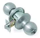 Cgk00600-32d Stanless Steel Satin Knobset Keyed
