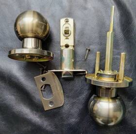 Starpy 652805365046 Door Knobs Interior Bathroom Knob For Privacy And Bedroom Brushed Nickel