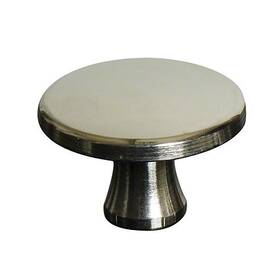 1671011 Staub Nickel Knob - Medium 3 Cm X 18mm Tall -brand New