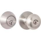 5287-d101bn Steel Pro Brushed Nickel Deadbolt And Door Knob Combo 5287 D101bn Cp