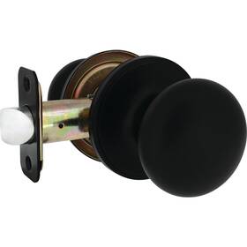 Tfx930b Steel Pro Matte Black Half Round Passage Knob