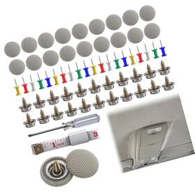 Vvag-cyx-dpxltj-grey-65pcs Strendier 65pcs Car Roof Headliner Repair Kit Rivets Button Pins A