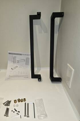 Sh-pro-316-ofsl-co-b-24-1010 Strongar Pro-line Square Ladder Series One Sided Offset 1 Inch X Pull Handle