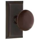 640690 Stubrn Psg 238 Nk Nostalgic Warehouse Brown Porcelain Brass Passage Knobset Rose 640697078700