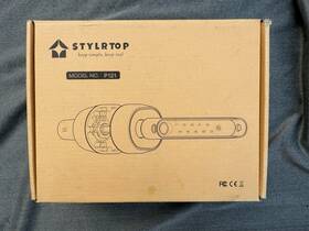 P121 Stylrtop Universal Fingerprint Door Knob With Handle Keypad Keyless Entry Childproof