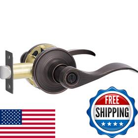 Supstron B0b8qgfx61 1 Pack Privacy Door Handle Oil Rubbed Bronze Reversible Lever