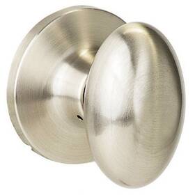 Sure-loc 802842122168 Egg-shaped Passage Door Knob Pair 2 Complete Sets Satin Nickel