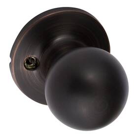 Sure-loc 802842123134 Round Dummy Door Knob Set Of 2 Antique Bronze