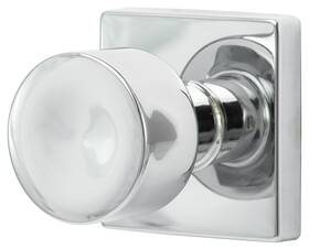 Bg100-sq Sure-loc 802842310114 Hardware 26 Bergen Square Dummy Knob Set Polished Chrome