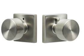 Bg102-sq Sure-loc 802842310220 Hardware 32d Bergen Square Privacy Knob Satin Stainless