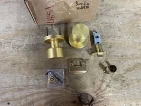 Bg101-sb Sure-loc Bg101 Sb Bergen Passage Door Knob Set With Round Rose Read