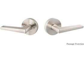 Bs102-rd-15 Sure-loc Brand New Basel Satin Nickel Round Lever Door Handle Privacy