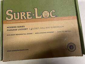 Ct101-fbl Sure-loc Ct101 Cortina Passage Door Lever Set - Flat Black