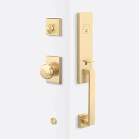 Tn500-sb Sure-loc Hardware Tn500 Sb Turin Dummy Handleset Satin Brass