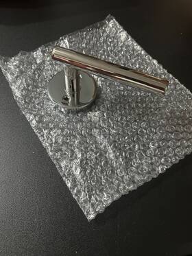 Ju100-26 Sure-loc Ju100 Juneau Dummy Door Lever Round Rose Polished Chrome Juniper Col
