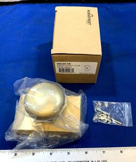 Ok100-sb Sure-loc Ridgecrest Mountain Oakley Interior Hall/closet Dummy Knob- Satin Brass