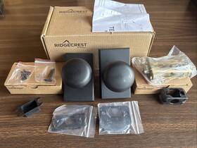 Ok101-fbl Sure-loc Ridgecrest Oakley Passage Door Knob - Flat Black Ok101 Fbl