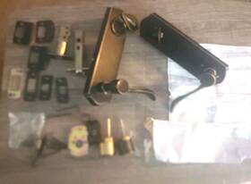 Ss107-db Sure-loc 11p Rh Sandstone Right Handed Privacy Door Lever - Bronze