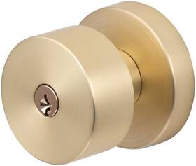 Zh107-rd Sure-loc Zurich Single Cylinder Keyed Entry Door Knob - Brass