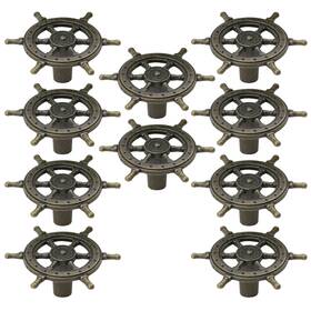 Add03151 T Tulead Zinc Alloy Furniture Knobs Nautical Ship Rudder Wheel Pull V Inch