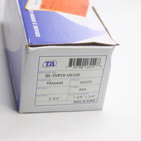 Dl-svb10-us32d Taco Standard Duty Commercial Cylindrical Passage Knob Satin Stainless Steel