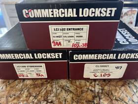 Cl100398 Tell Cl100549 Lot Of 3 Lc1286 Classroom Commercial Lockset Mix New Ctl Lever