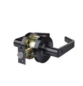 Cl103925 Tell Heavy Duty Matte Black Interior Or Bed/bath Privacy Door Handle