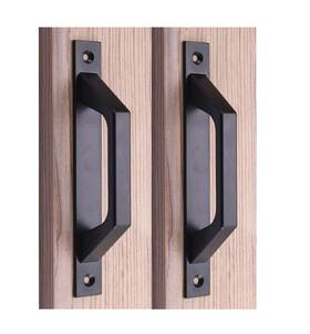 Temeili 735314920958 Sliding Barn Door Handle Wooden 19.6cm