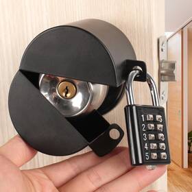 Temeili 736961344487 Door Handle Lock Knob Out Device Cover To Disable The Doorknob/fau