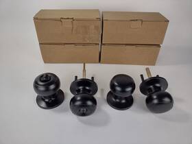 6006-bk-bl Tenza Door Knobs Handles Matte Black For Interior Doors 6 Pack