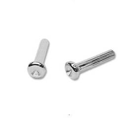 Tss317 The Stop Shop 1968-1977 Inner Door Lock Knobs Ribbed Chrome Oe Style - Pair