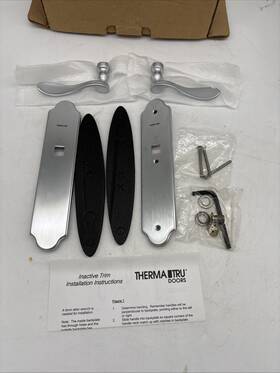 Dts1123965n Therma-tru Mpts1020374 Thematru Handle Inactive Heirloom Brushed Nickel Door Lever