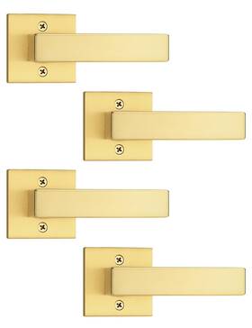 B0cqxky8zw Tinewa 4 Pack Gold Dummy Lever Door Handles For Closets French Doors Satin Bras