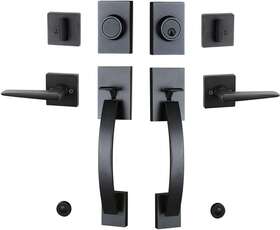 Tmc 696603526193 Double Door Handlset For Back Side And Front In Venetian Aged Bronze