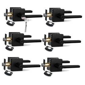 Hd1601-db-et-6p Tmc Square Same Key Keyed Alike Entry Door 6 Pack