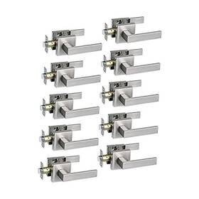 Htl01-sn-ps-10p Tmc Hall/closet Lever Handle Lock Satin 10 Pack Brushed Nickel Hall And Closet
