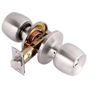 Toledo 726084227064 Malaga Satin Stainless Steel Privacy Door Knob Lockset