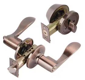 Toledo 726084515604 Jaen Single Cylinder Antique Copper Handle Combo Set