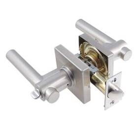 Toledo 871193006984 European Satin Nickel Girona Keyed Entry Door Handle Set