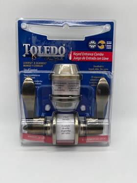 Cv1500jaus5 Toledo Jaen Antique Brass Handle Combo Pack With Single Cylinder Deadbolt