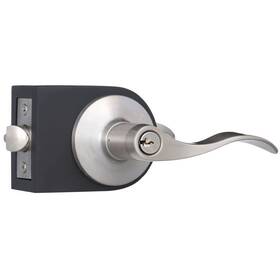 Cv1900jaus15 Toledo Bright Nickel Keyed Entry Door Handle Set