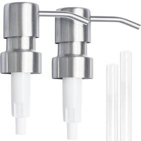43215-2617 Top Home Store Bathroom Countertop Soap Dispensers Brushed Nickel 2 Pack