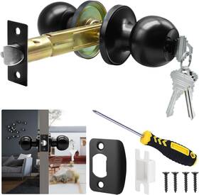 Tpard 705353847462 5 Inch Backset Latch Keyed Entry Door Knob With Lock And Key Standard Square Interf