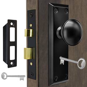 B0fc2vlbqr Tpard Antique Interior Door Knobs Mortise Lock Set Skeleton Key Locks Vintage Hardware